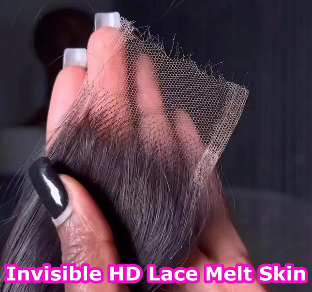 Invisible HD Lace 7x6 6x4 Lace Closure Human Hair For Women Melt Skins Pre Plucked 13x4 Straight HD Lace Frontal Closure Only
