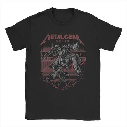 Men Women MGS1 Solid Snake Game T Shirt Metal Gear Cotton Tops Funny Short Sleeve O Neck Tees Classic T-Shirts