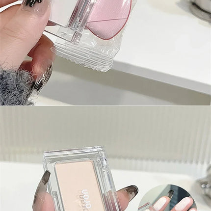 Matte Highlighter Palette Naturally Brightening Contouring Makeup Monochrome Eyeshadow Cut Off Eyeshadow Lying Silkworm Pigments