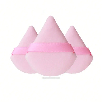 3/8/15/24Pcs Triangle Flocked Beauty Sponge Sets-Soft Fluffy Texture,for Face/Body Powder Puff&Cosmetic Blending Tools Assorted