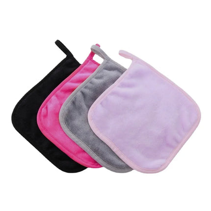 1pc Reusable Makeup Remover Pad Square Makeup Removal Towel Microfiber Facial Cleaning Wipe Cloth Cleaner Skin Care Beauty Tools