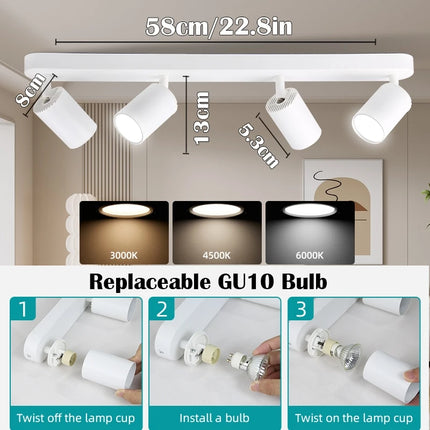 110v 220v LED Ceiling Light GU10 LED Track Spot Light for Chandelier Bedroom Corridor Ceiling Lamp  Replacement Bulb lighting