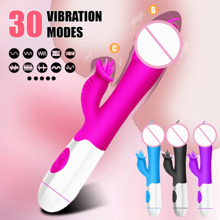 30 Frequency Tongue Vibrator, G-spot Stimulator, Sex Toys, Female Sex Toys, Adult Toys (without batteries)