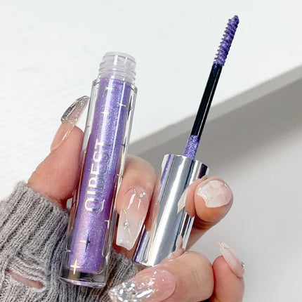 Diamond Silver Mascara Shiny Galaxy Sequins Sweat Proof Glitter Eyelashes Quick Dry Lasting Curling Thick Mascara Shimmer Makeup