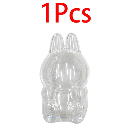 Clearance 1/2/5Pcs For Labubu Display Box Full Clear Acrylic Protective Case Walking Plush Bag Doll Accessory No Dolls Toys