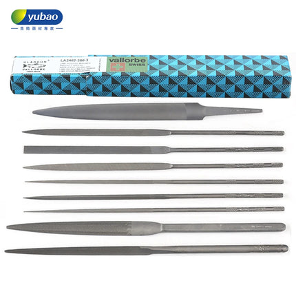 Swiss Vallorbe Steel File Flat Triangle Barrel Diamond Fine File Gold and Silver Jewelry Grinding, Shaping and Polishing Tool