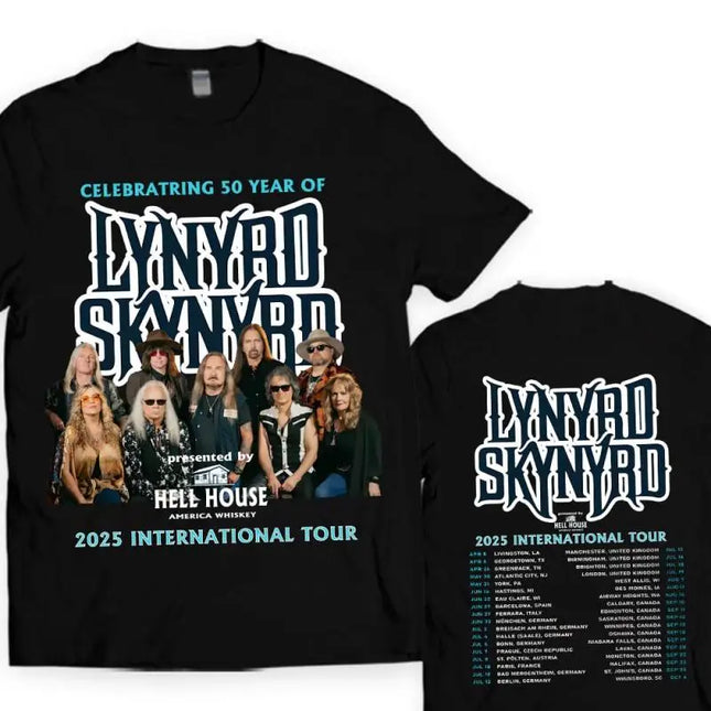 Hip Pop Y2k Tops Lynyrd Skynyrd 2026 International Tour T-shirt Fashion Casual Top Y2k Sports Streetwear Tee Unisex