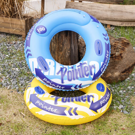 1PC Sports Style Thickened Pool Floats Summer inflatable Swim Ring, Beach and Pool Swim Aid,  Beach Toys for Pool Party