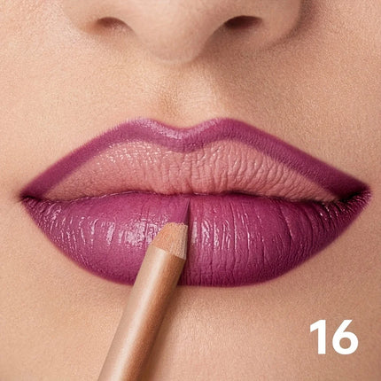 Matte Nude Lip Liner Pencil, Waterproof Long Lasting High Pigment Formula, Smooth Precise Lip Shape & Glossy Lip Effect