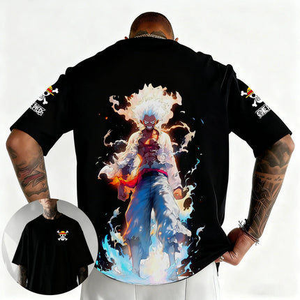 One Piece Japanese Anime Printed Men's T-Shirt Roronoa Zoro Harajuku Short Sleeve  Luffy T-shirt Clothing 2026 New Summer