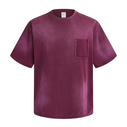 2026 summer washed T-shirt with pocket