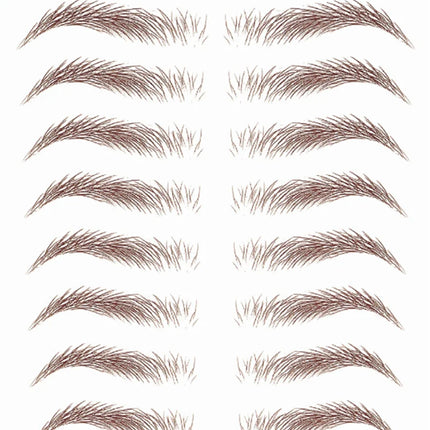 4D Hair Like Eyebrows Makeup Waterproof Eyebrow Tattoo Sticker Long Lasting Natural Fake Eyebrow Stickers Cosmetics 10 pairs 1PC