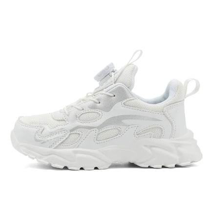 Children Sports Shoes Spring Breathe Mesh Thick Sole Light Anti Slip Children Daily Wear Casual Shoes Student Soft Running Shoes