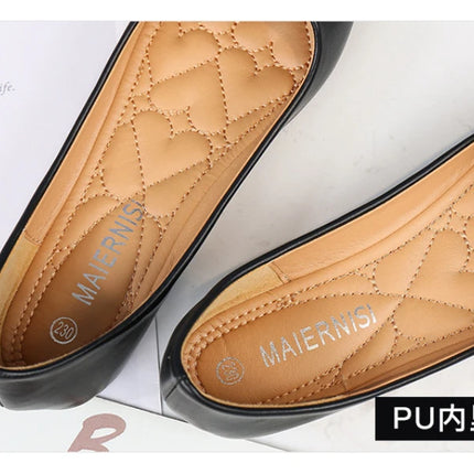 New Flat Heel Pointed Toe Flat Shoes Korean Style Fashionable Shallow Mouth Large-Size Casual Shoes Comfortable And Breathable