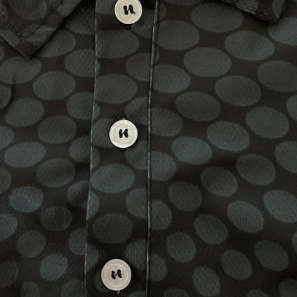 Geometric Pattern Digital Printed Men's Multi-color Unique Short-sleeved Polo Shirt for Summer Outdoor, Golf, Bowling, Tennis