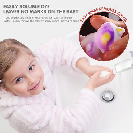 Cute Fun Pet Bathtub Playset - Washable Doodle Pet Toys with Color Crayons for Kids' Creative Bath Time Play
