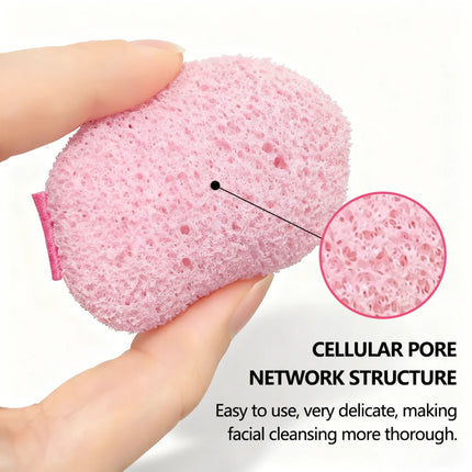 MINIISO PinkParty Series Powder Puff Combination With 2 Pores For Fine And Skin Friendly Cleansing, Easy To Remove Makeup