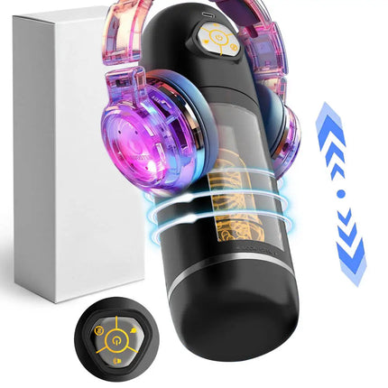 Automatic Male Masturbator Cup Telescopic Thrusting Rotating Sucking Vibrator Pocket Pussy Adult Sex Toy for Men Penis Supplies