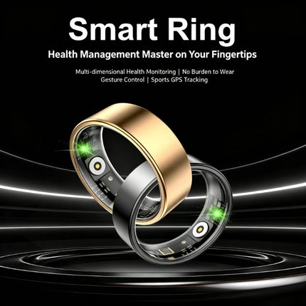 Smart Ring Equipped Motion Step Counting Healthmonitor,Sleep Monitor, Men's And Women's Waterproof Multifunctional Sports Ring