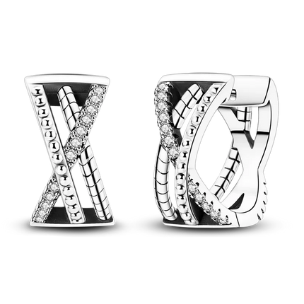 925 Sterling Silver Earrings Women 2025 Jewelry Hoop Ear Studs Sparkling Pave Earring Wedding Gift For Anniversary