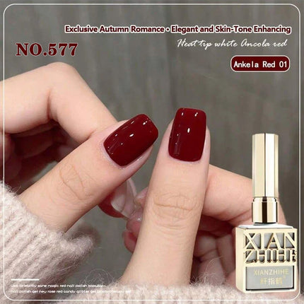 Autumn Winter Chocolate Brown Nail Polish Gel Maillard Caramel Color Gel Nail Supplies for Professional Nail Art DIY Nail Salon