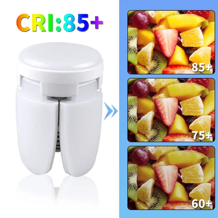 E27 Fan Foldable 28W LED Bulb AC220V Deformation Lamp for Home Ceiling Lights Warehouse Garage Office Cool White Pendant Light
