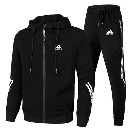 Men Tracksuits Sets Long Sleeve Hoodie+Jogging Trousers 2 Piece Fitness Running Suits Sportswear Casual Clothing