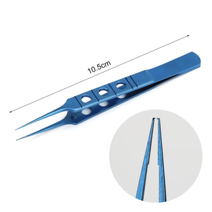 1 pc Eyelid Tweezers 10.5cm ophthalmic microsurgical instruments Ophthalmic forceps with hook platform