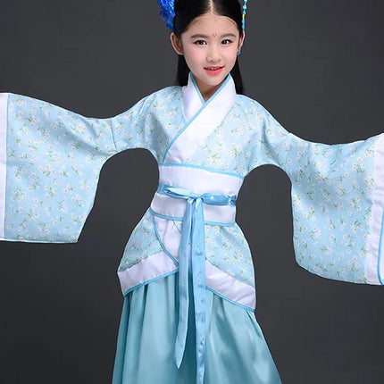 Autumn Two-piece Set Kids Hanfu Cosplay Tang Girl Suit Dance Costume Baby Outfits Ancient Girls Clothing Hanfu Children Suits