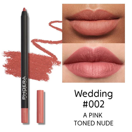 12 Colors Matte Lip Liner Pencil Sexy Red Contour Tint Lipstick Pen Lasting Non-stick Cup Lipsticks Moisturising Lips Cosmetics
