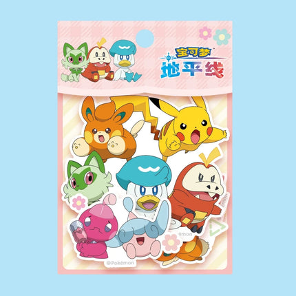 Genuine Pokemon Dazzling Stickers Cartoon Pikachu Toys Decals For Scrapbooks Diary Water Mugs Phones Decor Sticker Girls Gifts