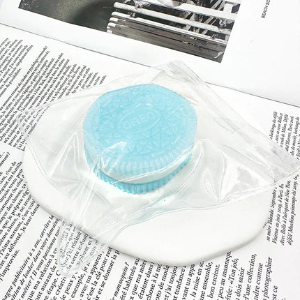 Cookies Squishy Toy Biscuit Squeeze Toy Taba Squishy Stress Relief Toy Ultra-Soft Decompression Venting Toy Pinching Sandwich