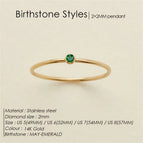 May-Emerald / Silver Color / 7