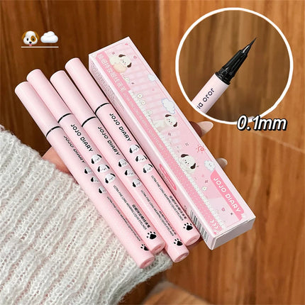 Quick-dry Eyeliner Pencil Makeup Lasting Smooth Ultra Thin Black Brown Matte Eye Liner Waterproof Liquid Eyeliner Pen Cosmetics