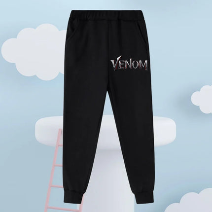 Cute Kawaii Venom Hoodie 3-14Y Boys Girls Autumn Winter Cartoon Street Hot Fashion Outdoor Casual Lovely