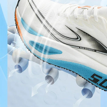 Unisex 2025 Full Carbon Plate Running Shoes Professional Marathon Racing Lightweight Bounce Cushion Breathable Sports Sneakers