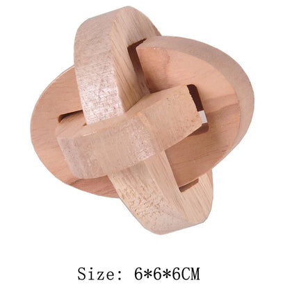 Wooden Luban Lock Unlock Interlocking Puzzle Rompecabezas IQ Test Brain Teaser Game For Adults And Kids Educational Toys
