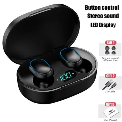 TWS Wireless Earphones Music Headset Bluetooth LED Display HiFi Earphone Waterproof Sport Wireless Headphone With Mic Earplugs