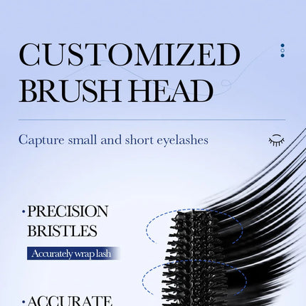5D Waterproof Mascara Lengthens Eyelashes Extension Black Silk Fiber Mascara Female Makeup Cosmetic Waterproof Mascara