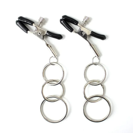 Metal Nipple Clamp Labia Clip Stimulation Massager Bdsm Bondage Sex Products with Metal Chain for Women Fetish to Breast