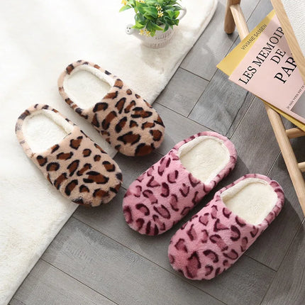 Women Indoor Slippers Warm Plush Home Slipper Autumn Winter Shoes Woman House Flat Floor Soft Silent Slides for Bedroom