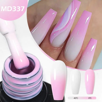 8ml Thermal Nail Gel Polish 3 Colors Changing Semi Permanent Soak Off UV/LED Nail Art Gel Varnish for Manicure Nail Supplies