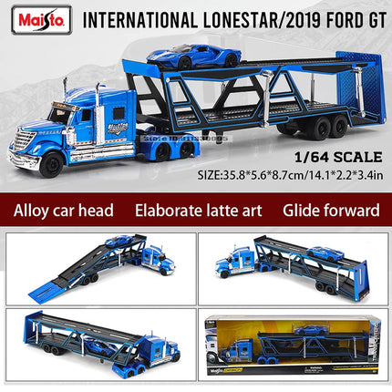 Maisto 1:64 MACK Anthem LoneStar UP Transport Casting Manufacturing Trailer Model Simulation Model Alloy Car Collection