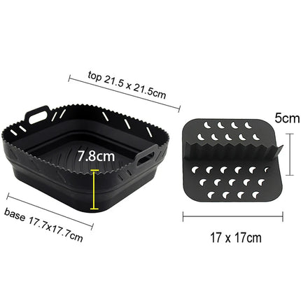 Air Fryer Rack for Ninja Dual 3pcs Layered Stainless Steel Grilling Rack Rectangle Hot Airfryer Basket Tray Accessories