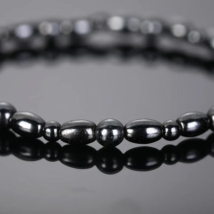 Magnetic Weight Loss Effective Anklet Bracelet Black Gallstone Hematite Stimulating Acupoints Therapy Arthritis Pain Relief