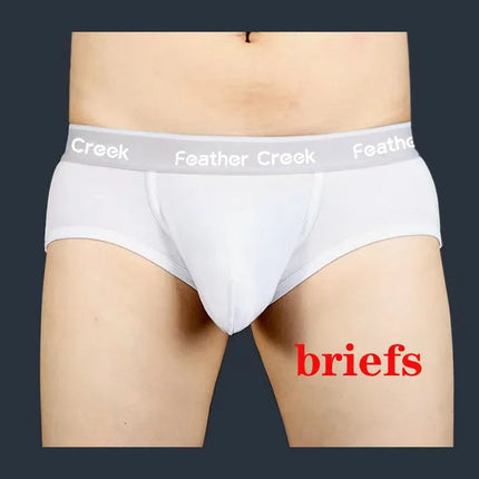 Large Pouch Men's Panties U Convex Front Pocket Flat Foot Triangle Sexy Shorts Fashionable Underwear for Men