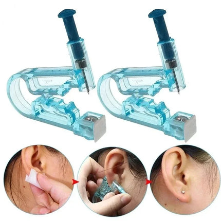 1Pcs Disposable Safe Painless Ear Piercing Tool, Healthy Sterile Puncture Kit Earring Studs Nose Rings Piercing Gun Set