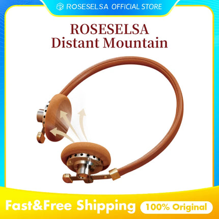 ROSESELSA Distant Mountain Retro On-Ear Wired Headphones Metallic Hi-Fi Earphones with Premium Sound