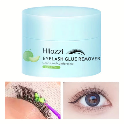 Formaldehyde - free Cantaloupe Eyelash Makeup Remover Cream. It can deeply, thoroughly and quickly remove eyelash glue.