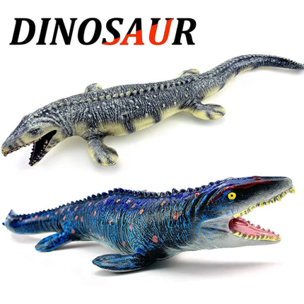 Jurassic Dinosaurs World Prehistoric Mosasaur Pterosaur Simulation Animals Model Action Figures PVC Toy For Kids Boy Gift